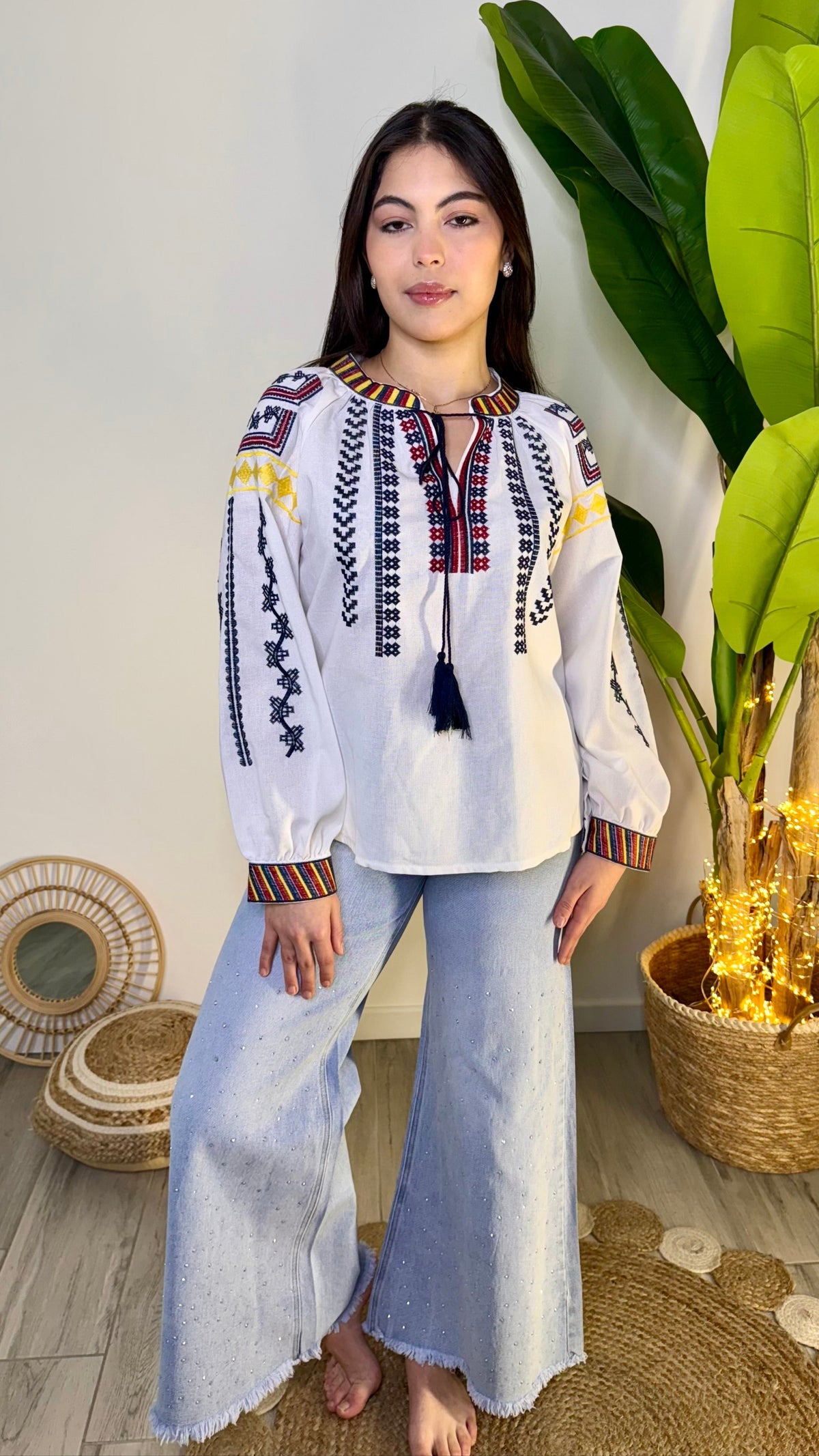 Blusa Boho Chic Luna Bianca