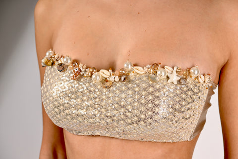 BIikini a Fascia Siren Gold