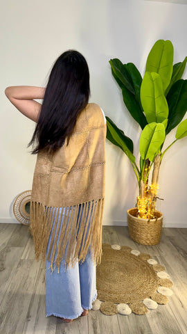 Gilet Scamosciato frange
