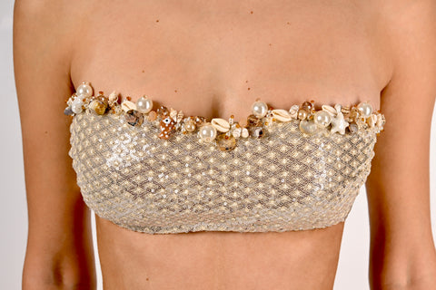 BIikini a Fascia Siren Gold