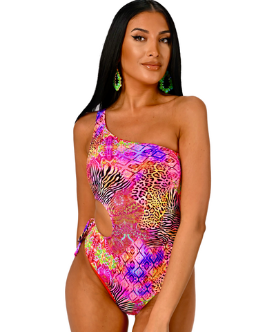 Intero Monospalla  Ibiza Fucsia