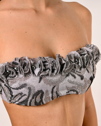 Bikini a Fascia Silver Stars